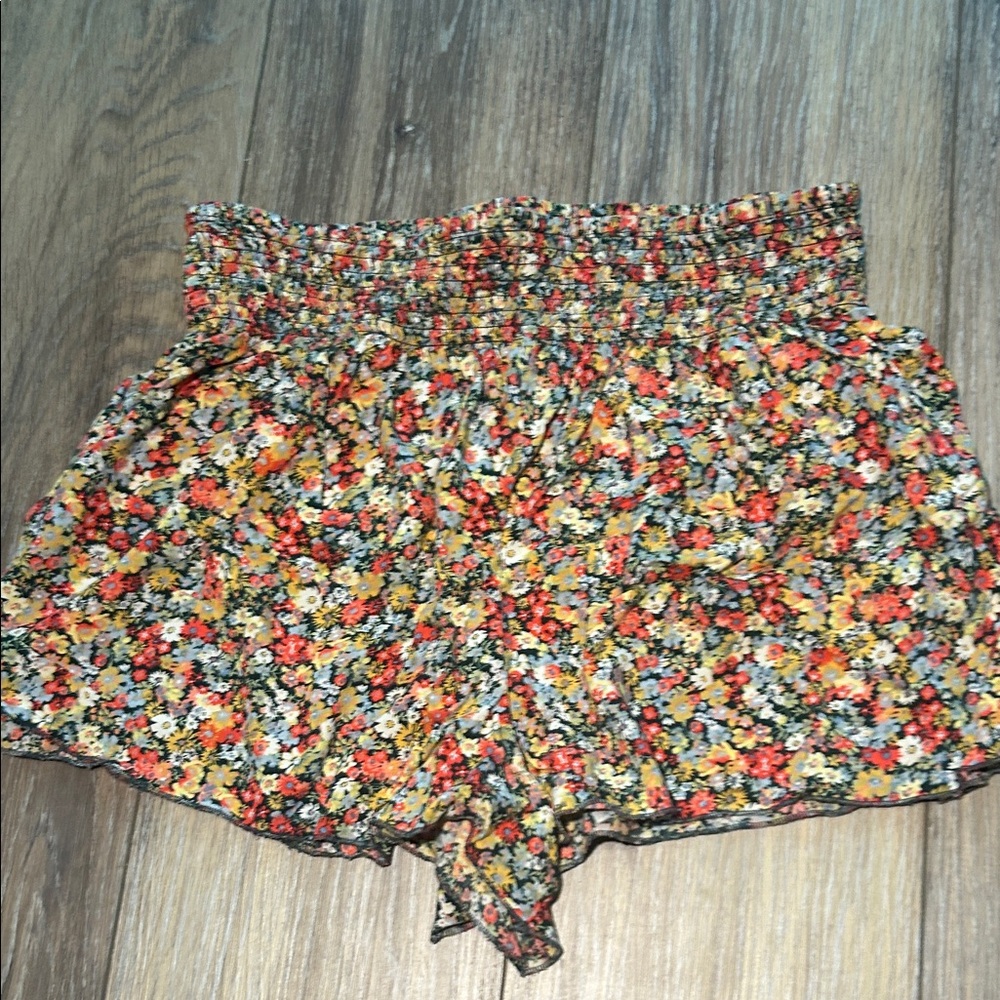 O'Neill Multicolor Floral High Waist Shorts size L